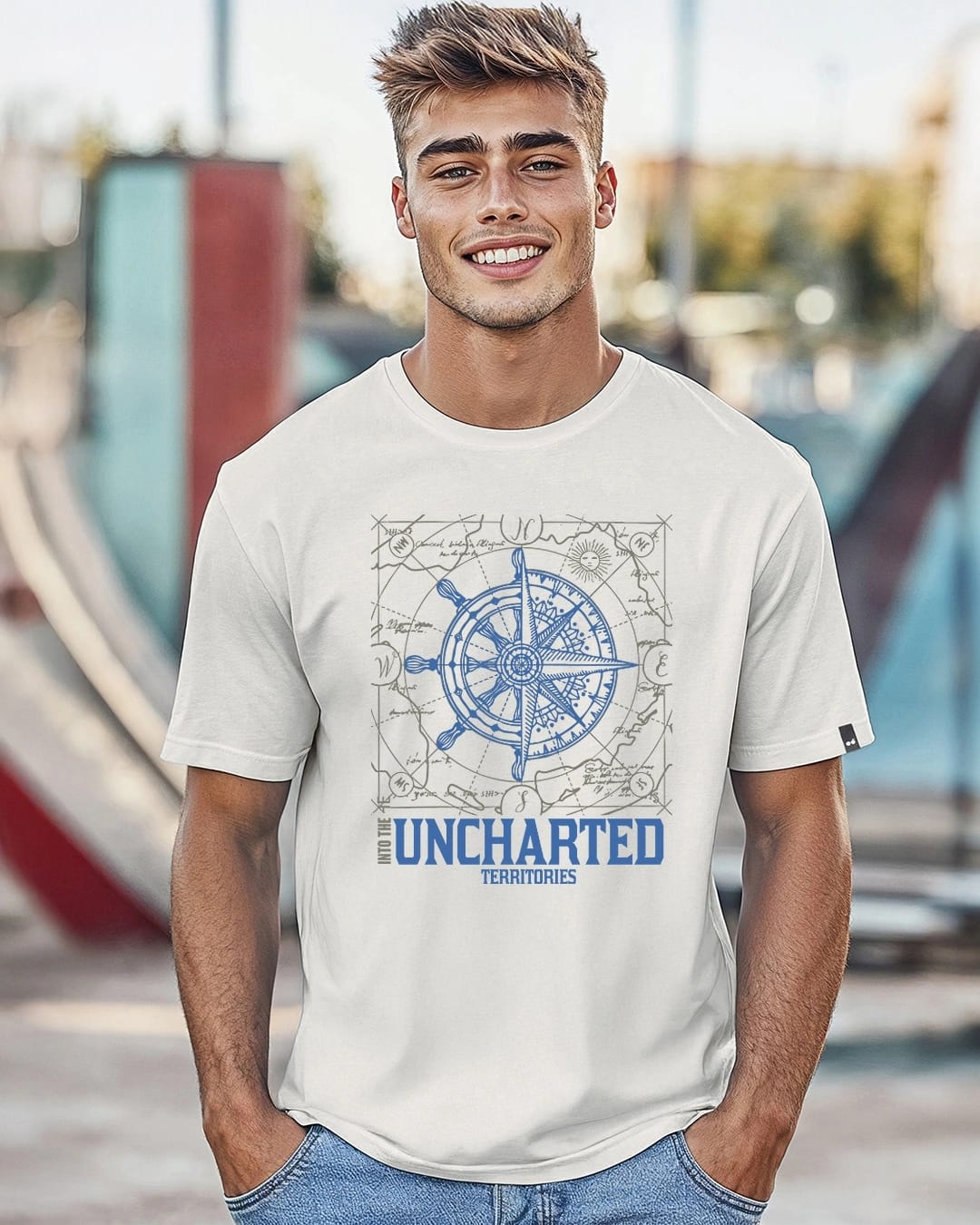100% cotton Uncharted Horizons Graphic Tee